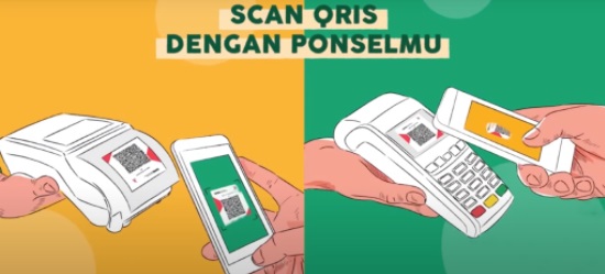 Pembayaran Digital Di Pasar Dengan Qris Bersama Bank Mandiri