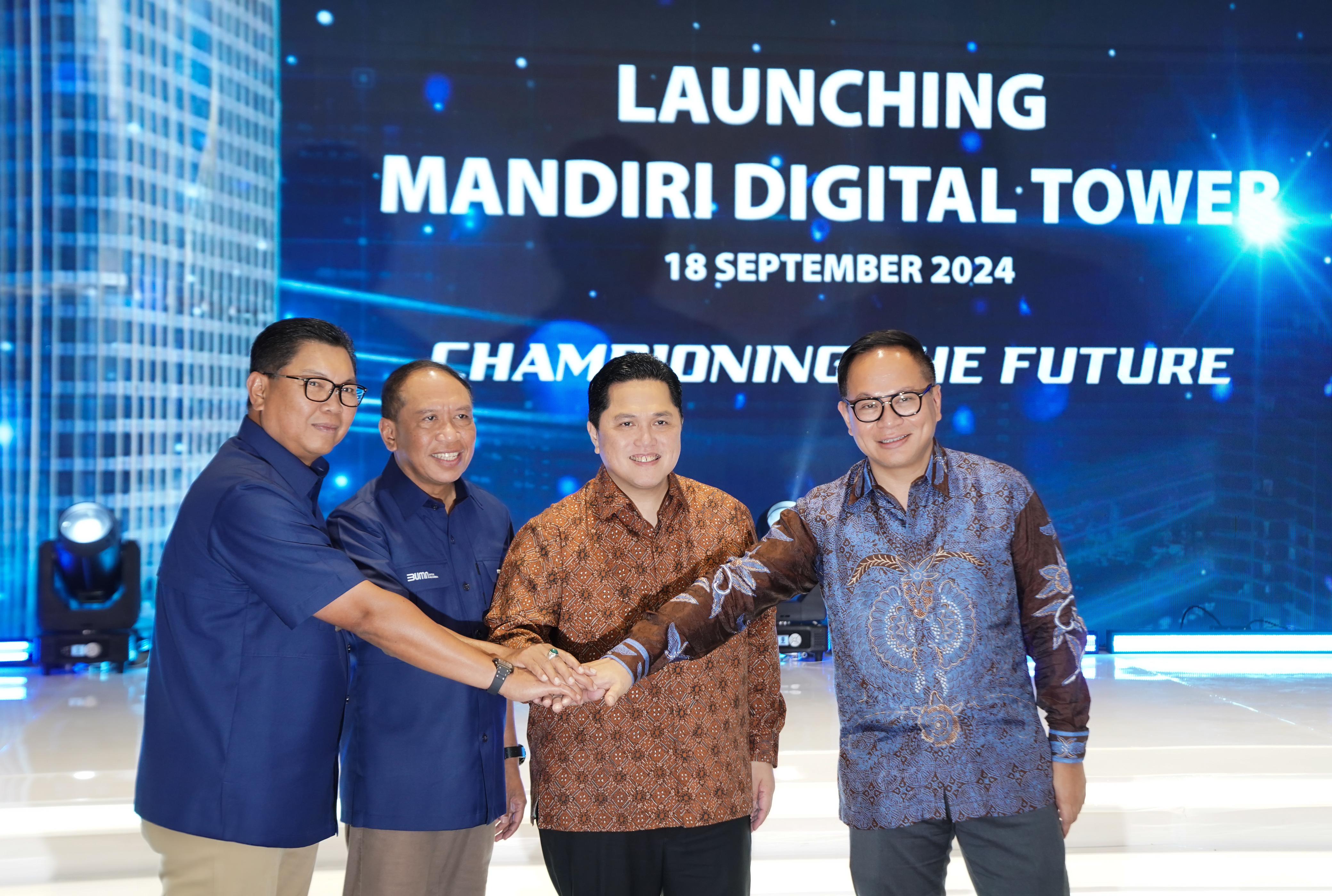 Resmikan Mandiri Digital Tower, Erick Thohir Tekankan Pentingnya Cyber Security