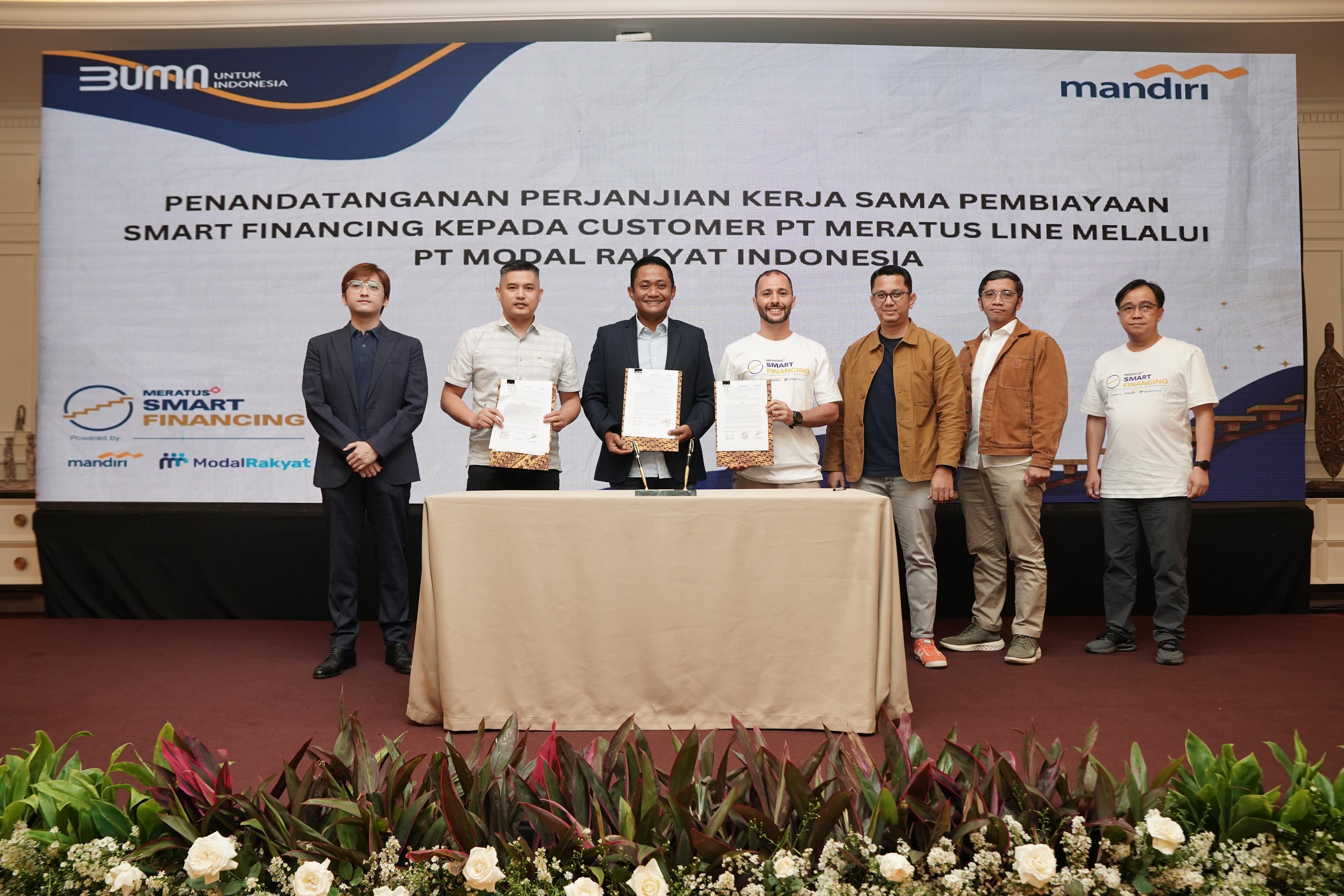 Bank Mandiri dan Modal Rakyat Luncurkan Smart Financing bagi UKM di Ekosistem Meratus Group