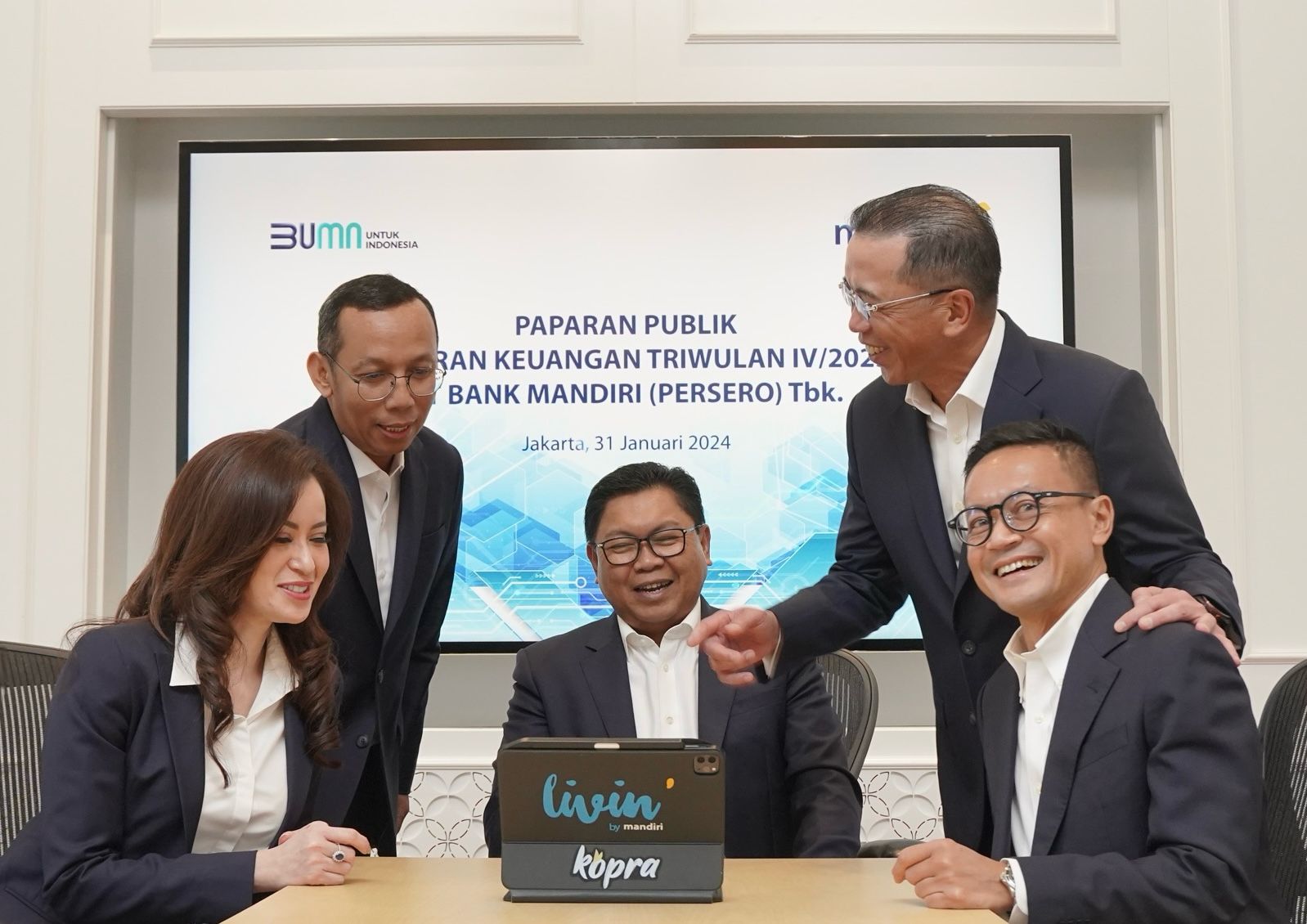 Bank Mandiri Raih Laba Bersih Rp 55,1 Triliun di Tahun 2023