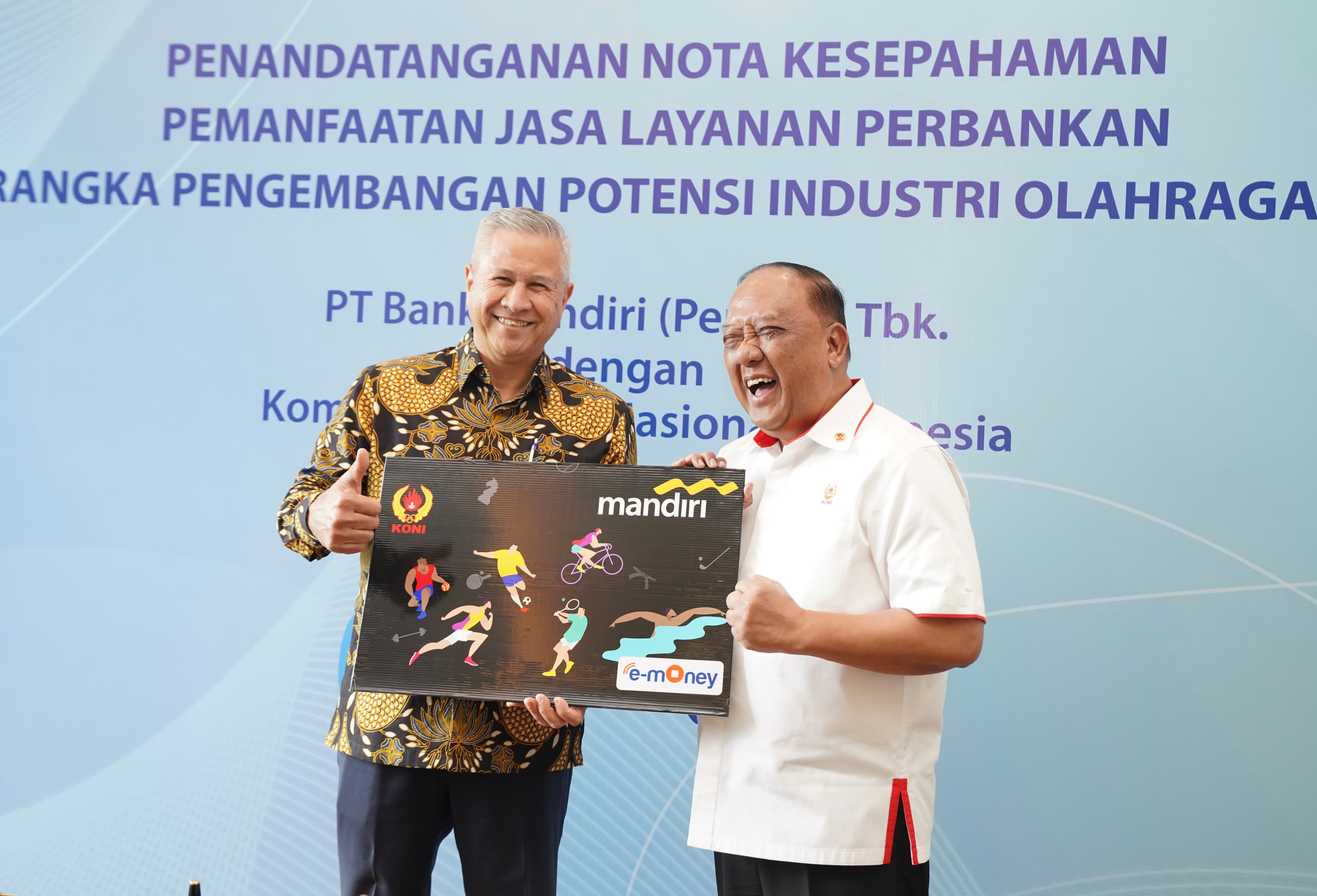 Dukung Industri Olahraga Nasional, Bank Mandiri dan KONI Jalin Kerjasama Perbankan Terintegrasi