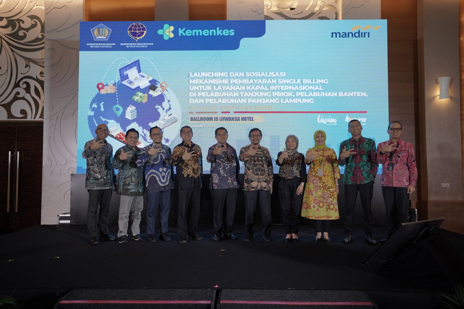 Makin Mudah ! Kemenkeu, Kemenhub, Kemenkes, dan Bank Mandiri Berkolaborasi Pangkas Transaksi di Pelabuhan