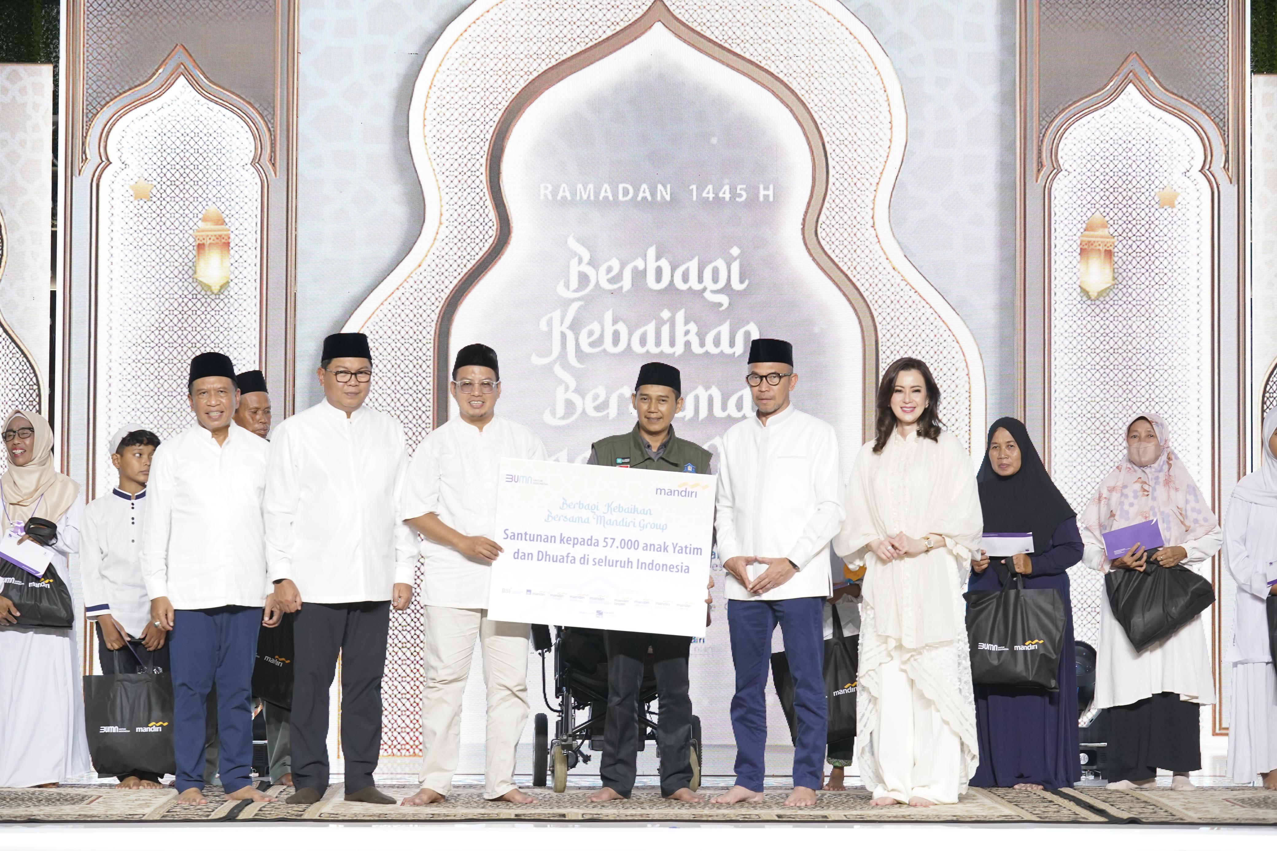 Tebar Berkah Ramadan 1445 H, Mandiri Group Santuni 57.000 Anak Yatim dan Duafa