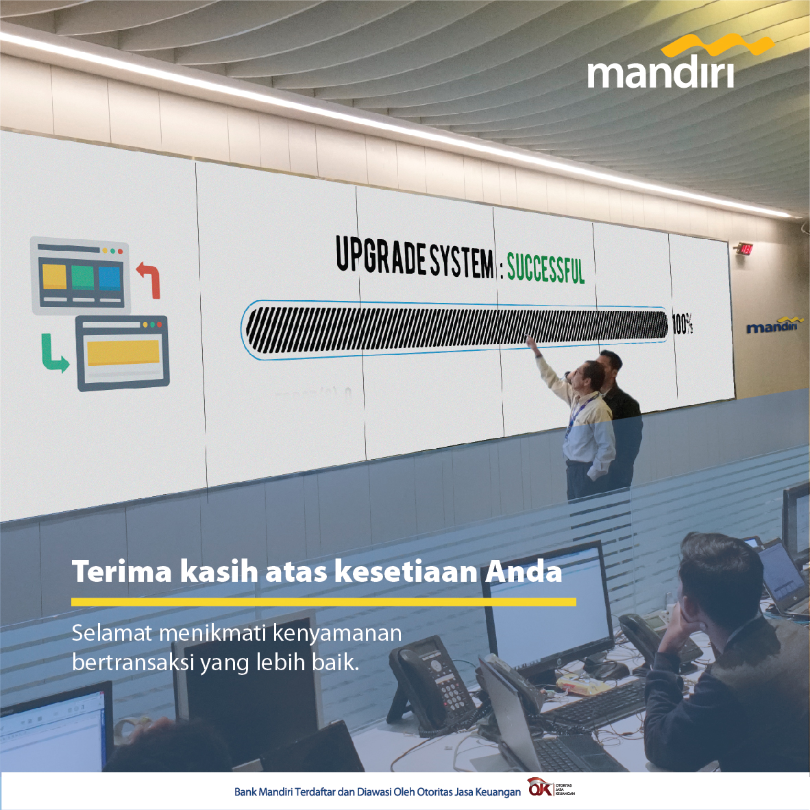 Peningkatan sistem telah selesai dilakukan