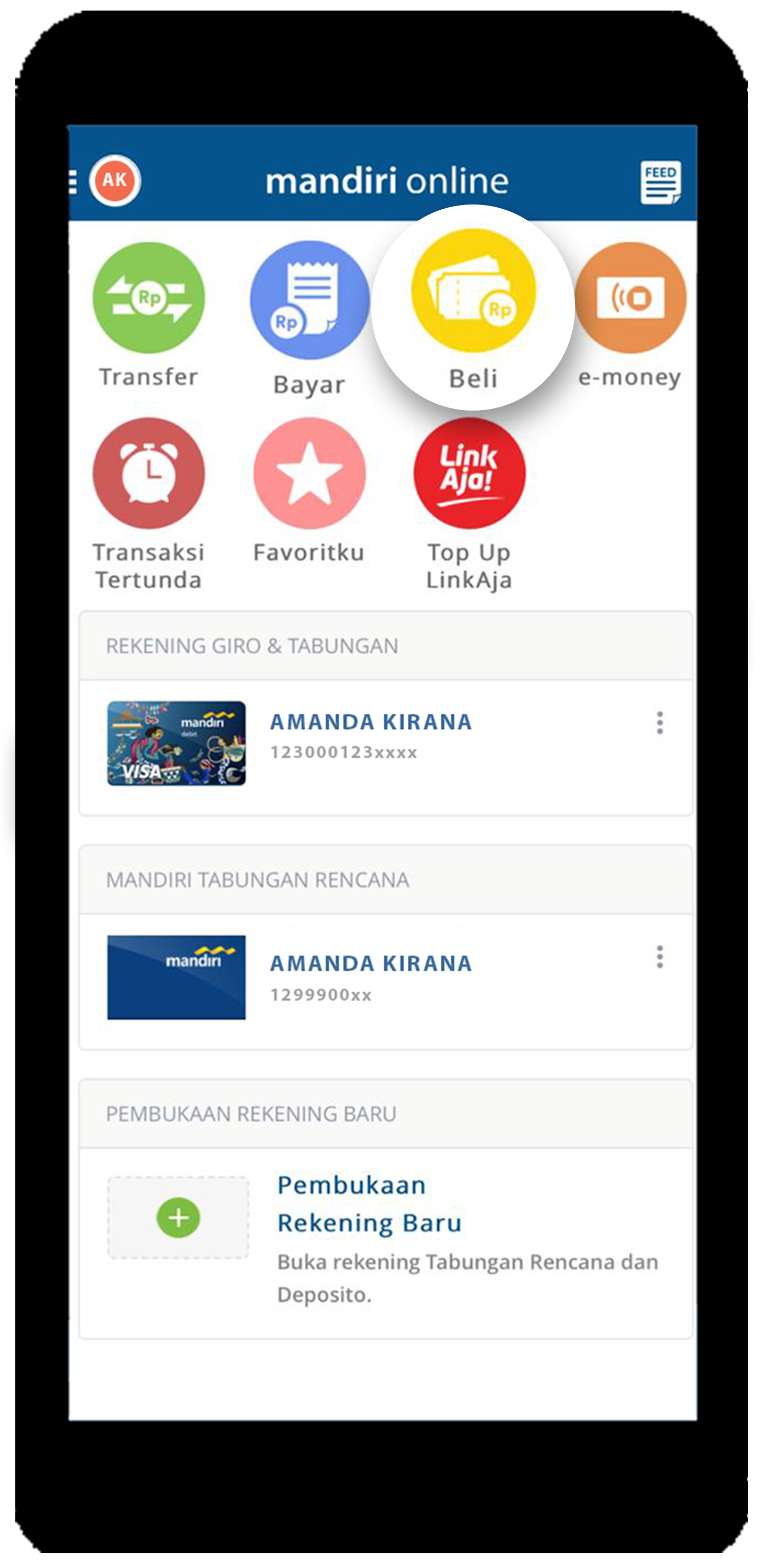 mandiri online app menu bayar