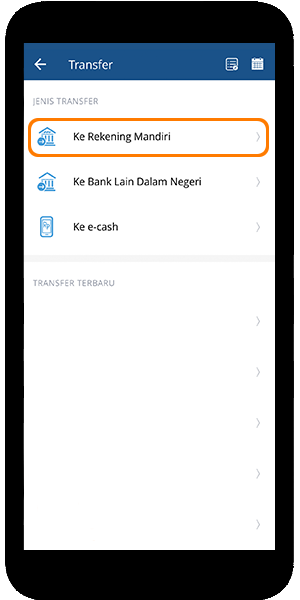 mandiri online app transfer ke rekening mandiri