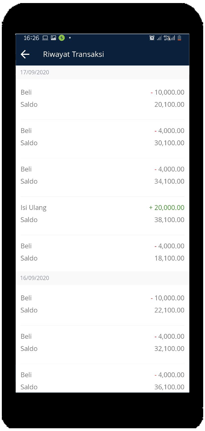 mandiri online app isi nomor kartu e-money