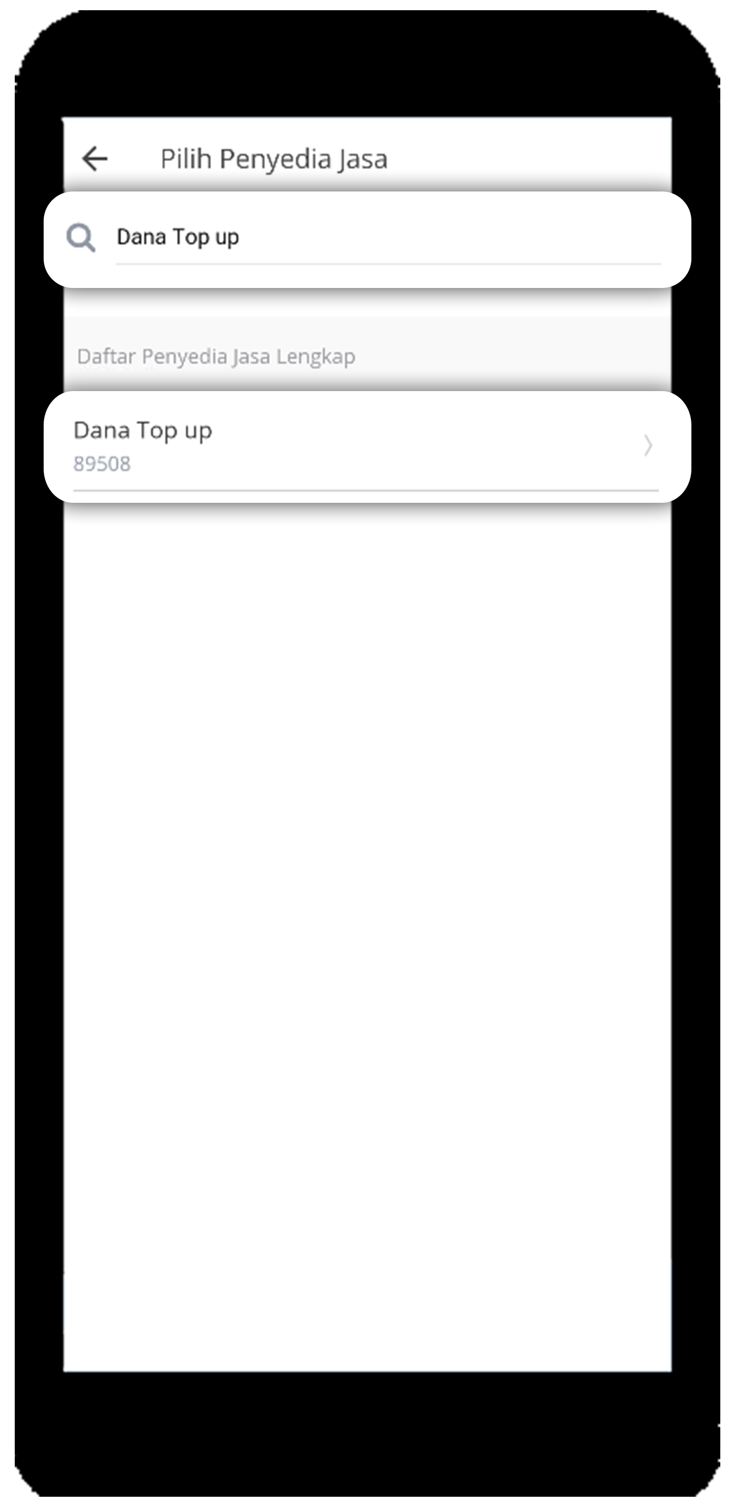 mandiri online app DANA top up
