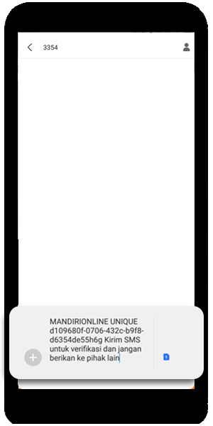 mandiri online app verifikasi sms