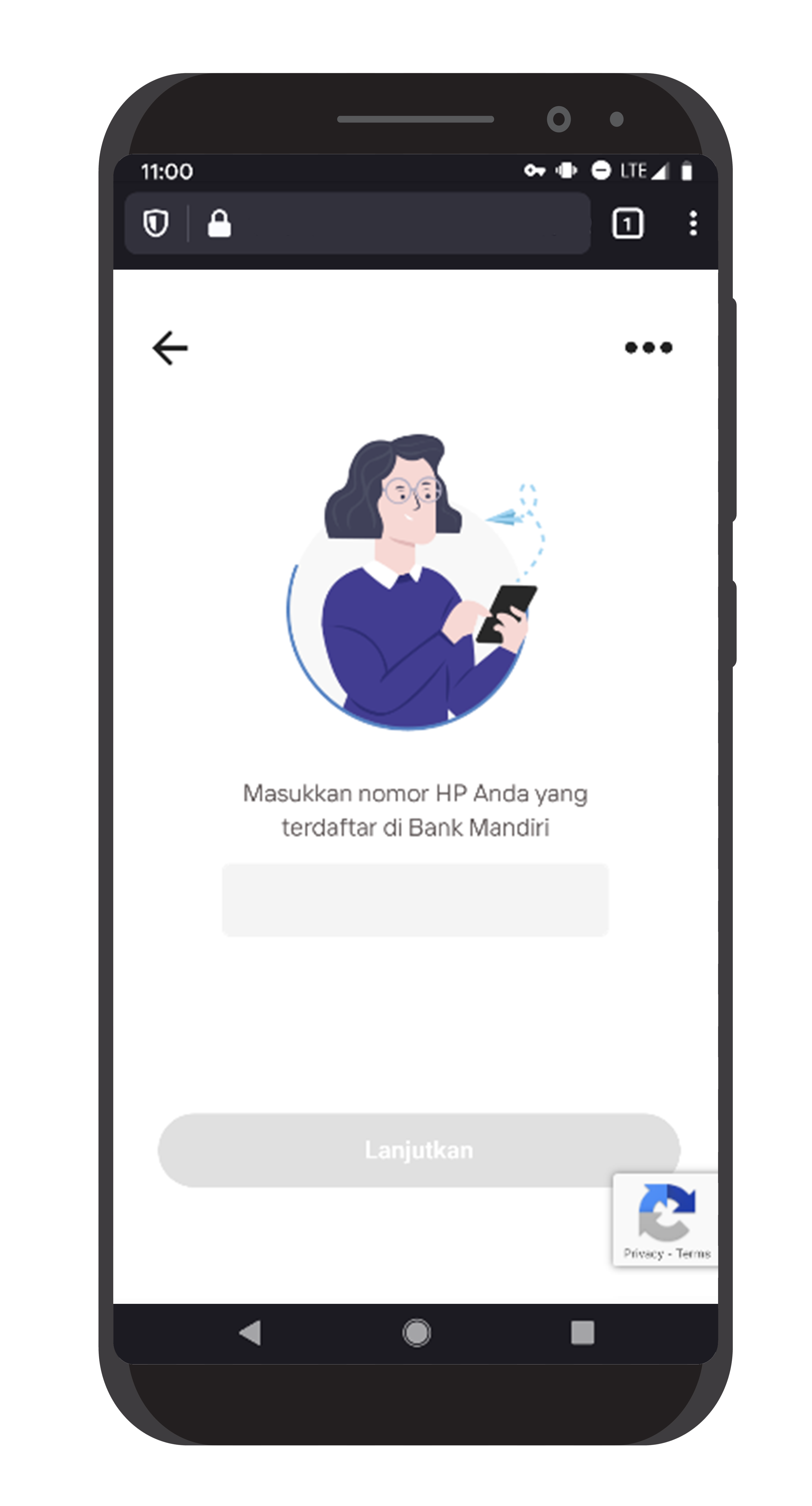 masukkan nomor handphone