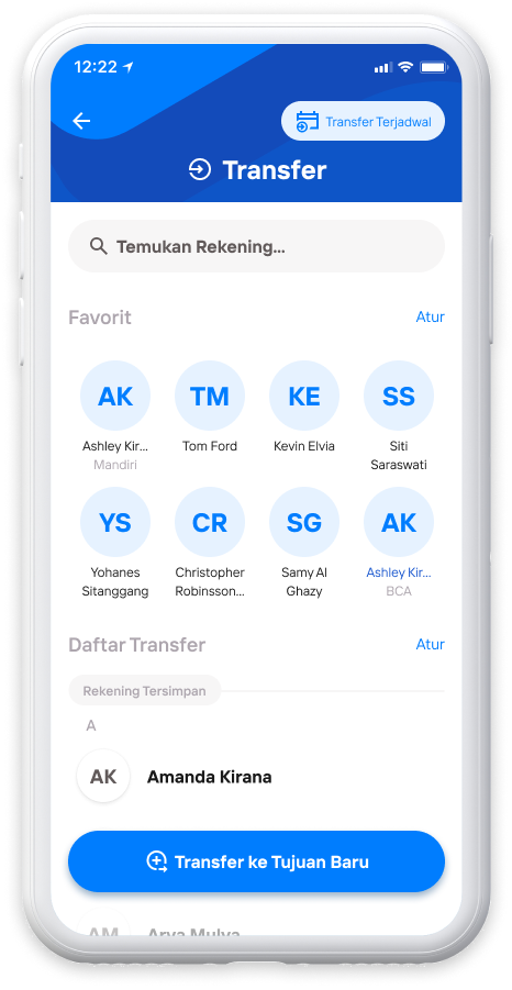 Transfer bank