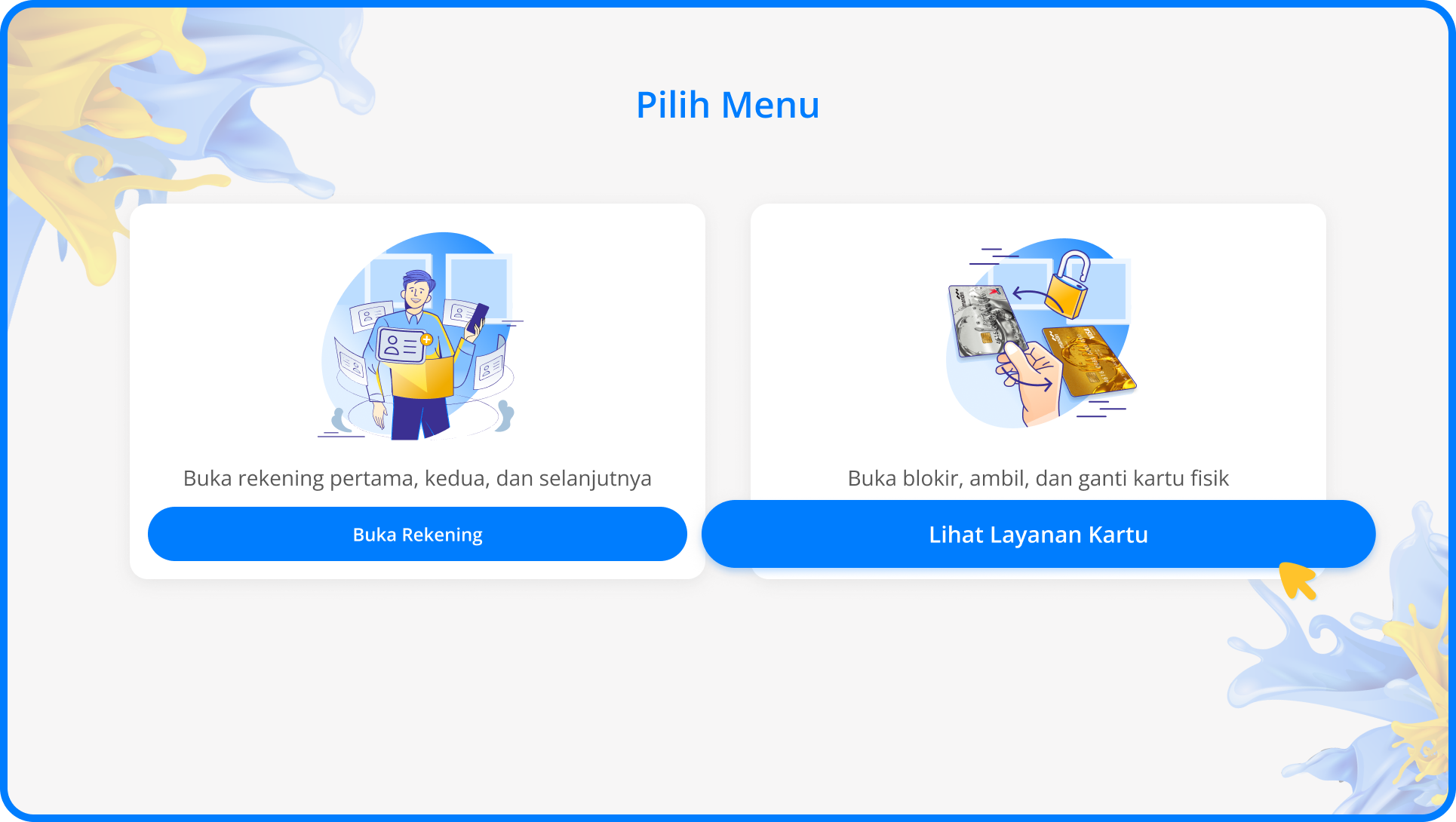 mandiri online app login page