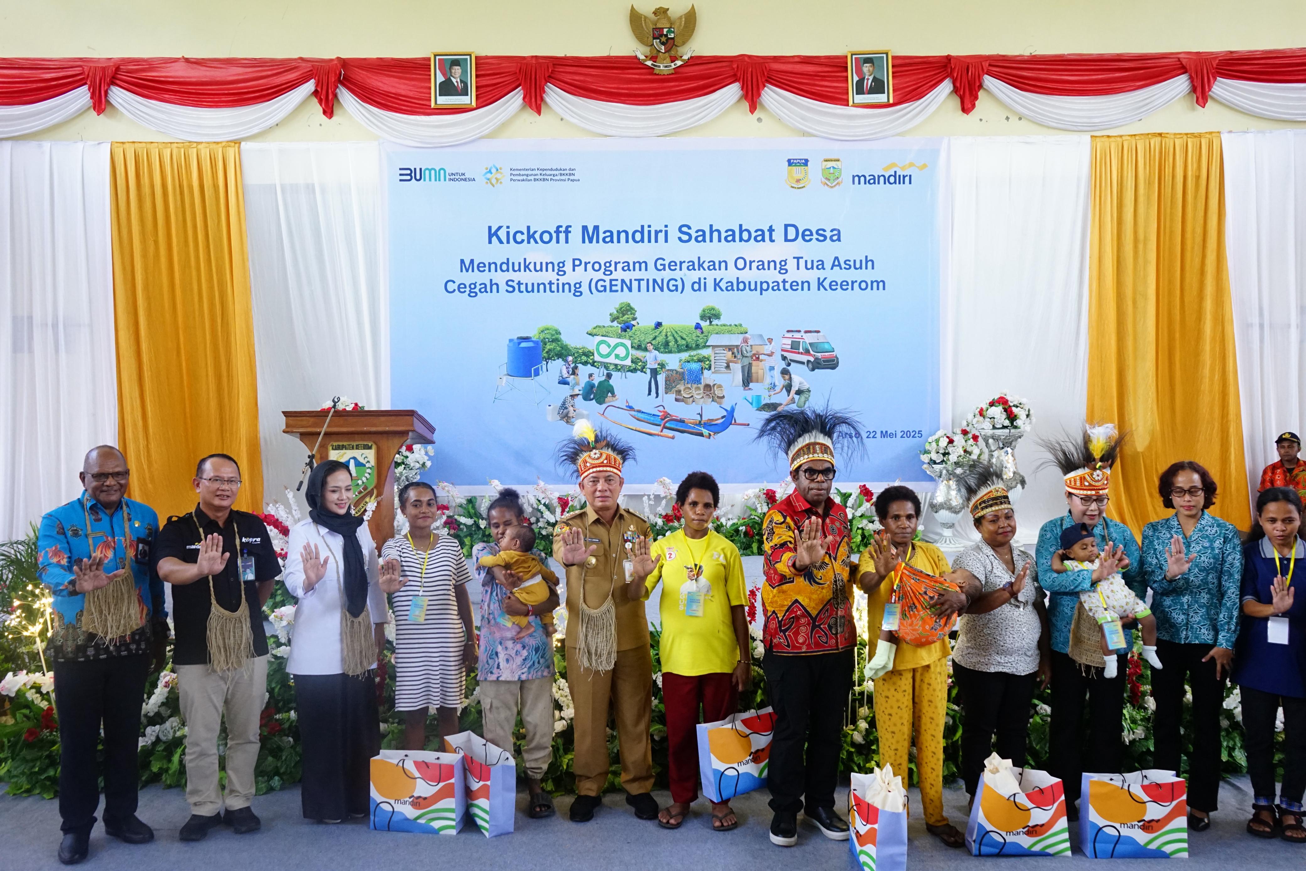 Mandiri Sahabat Desa Sasar 200 Keluarga Risiko Stunting di Papua