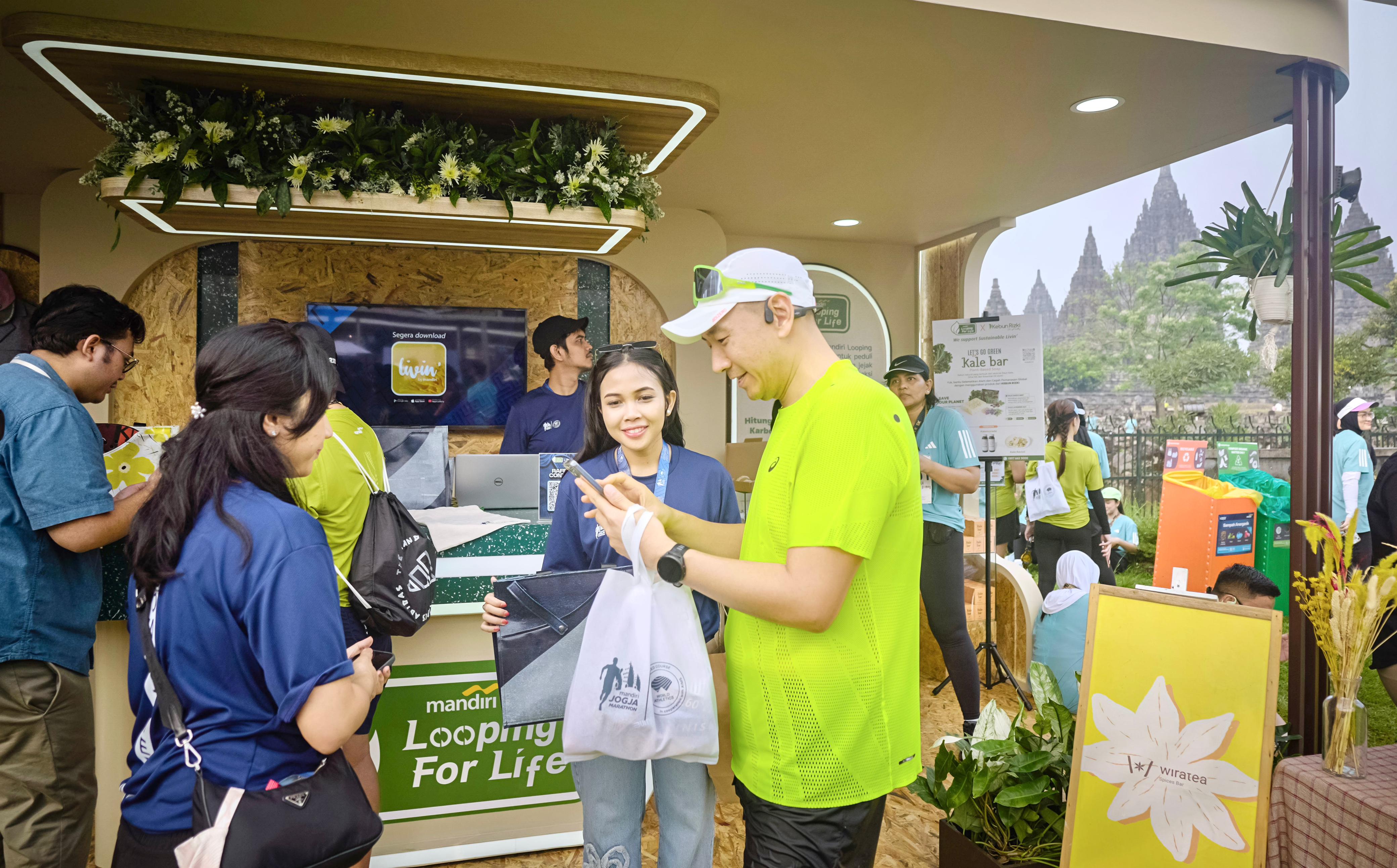 Lewat Mandiri Looping for Life, Bank Mandiri Sukses Akselerasi Gerakan Hijau di Mandiri Jogja Marathon 2025